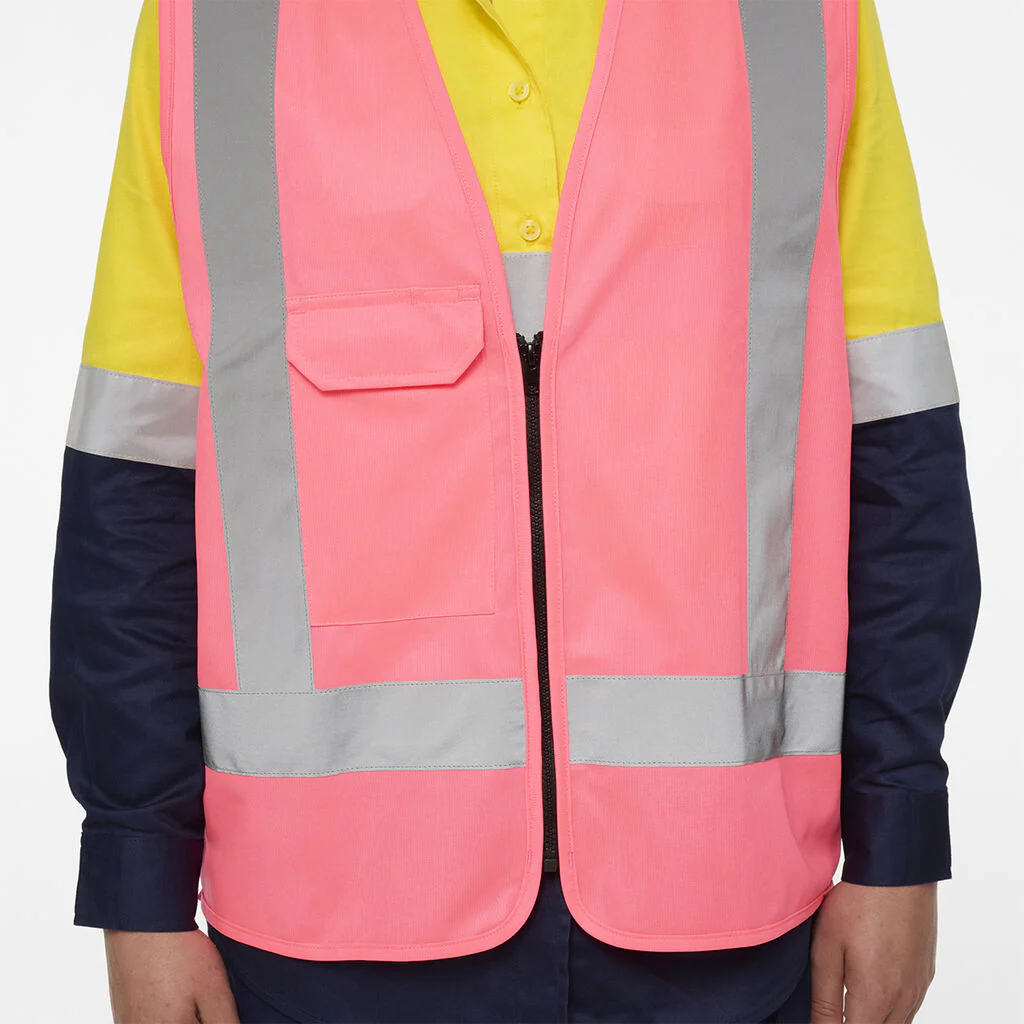 King Gee Originals Hi-Vis Safety X Back Vest (K57003) - Image 13