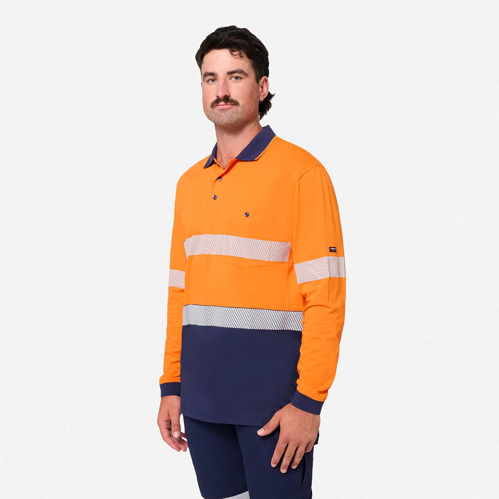 King Gee Originals Hi-Vis Spliced Cotton Polo (K54926) - Image 4