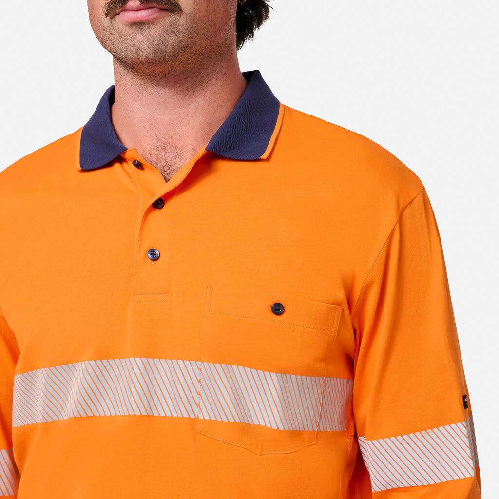 King Gee Originals Hi-Vis Spliced Cotton Polo (K54926) - Image 5