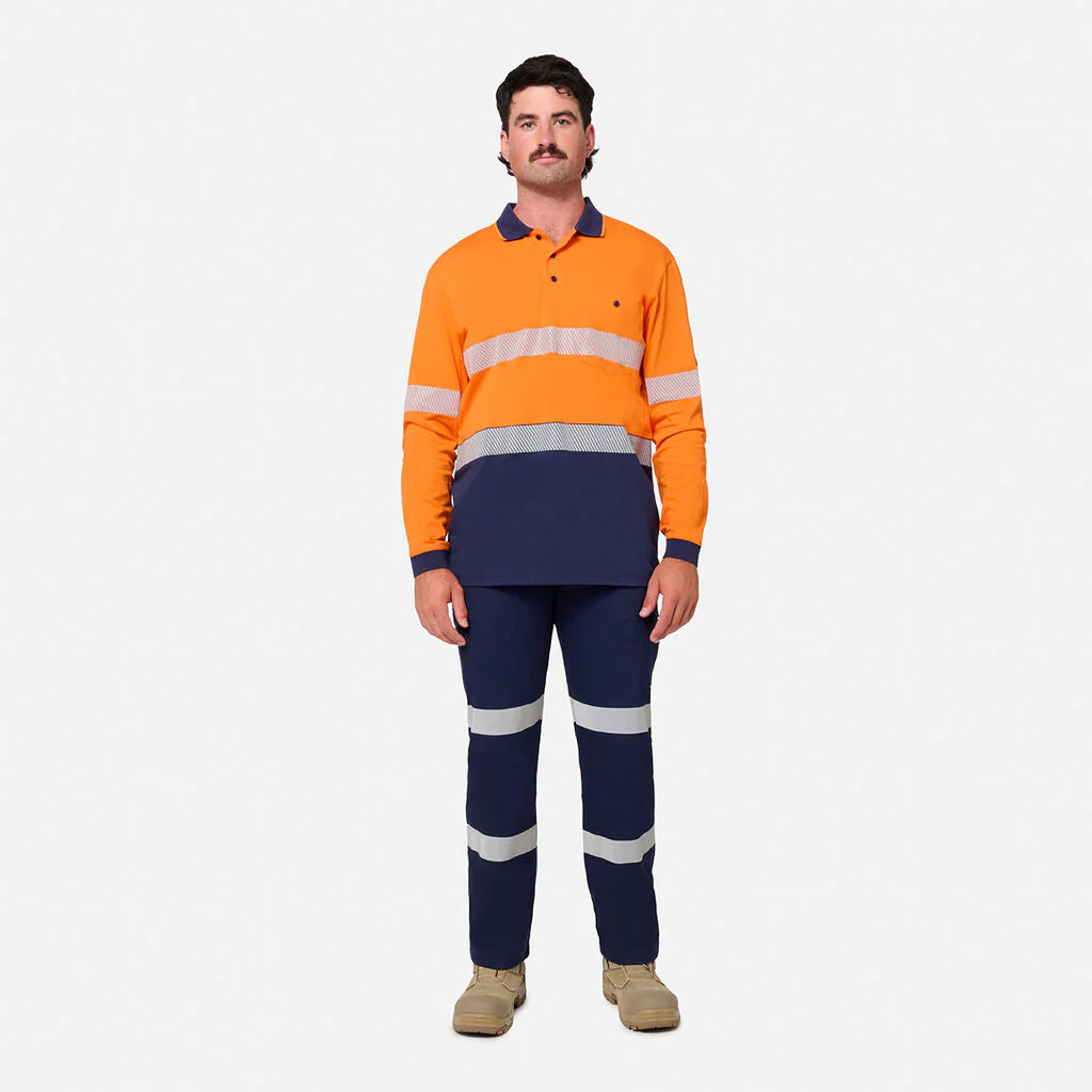King Gee Originals Hi-Vis Spliced Cotton Polo (K54926) - Image 7