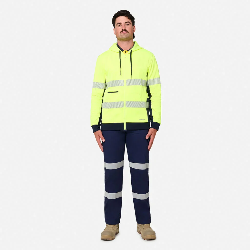 King Gee Originals Hi-Vis Spliced Full Zip Hoodie (K55018) - Image 11