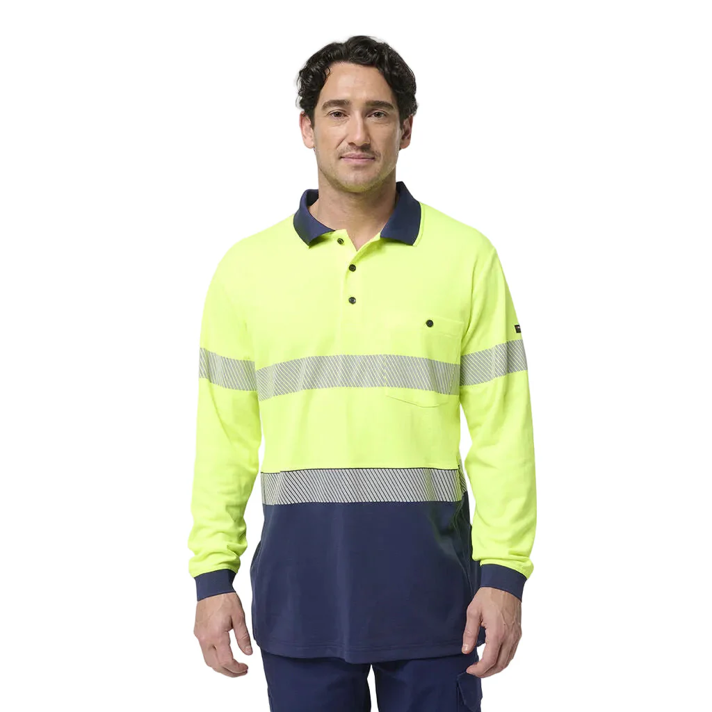 King Gee Originals Spliced Taped Cotton Back Polo (K54927) - Image 2