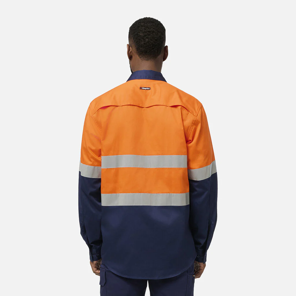 King Gee Originals Vented Spliced Drill Shirt (K54935) - Image 3