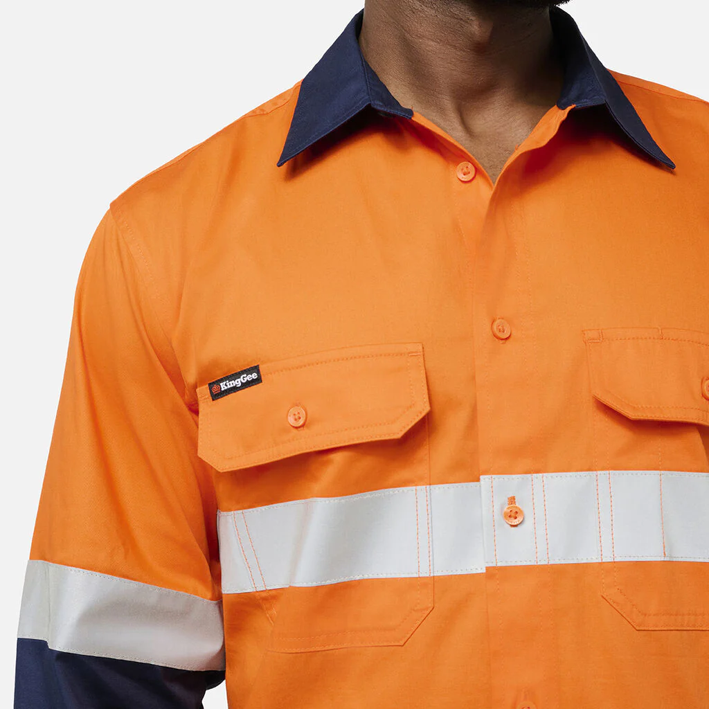 King Gee Originals Vented Spliced Drill Shirt (K54935) - Image 5