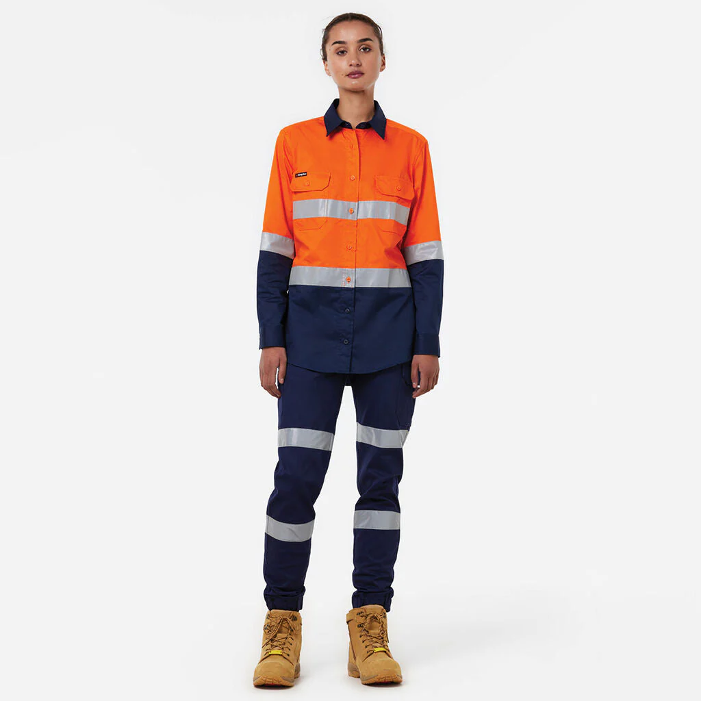 King Gee Originals Women's Vented Drill Shirt Taped (K44221) - Image 4