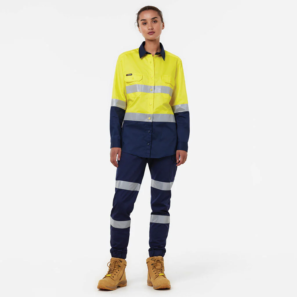 King Gee Originals Women's Vented Drill Shirt Taped (K44221) - Image 9