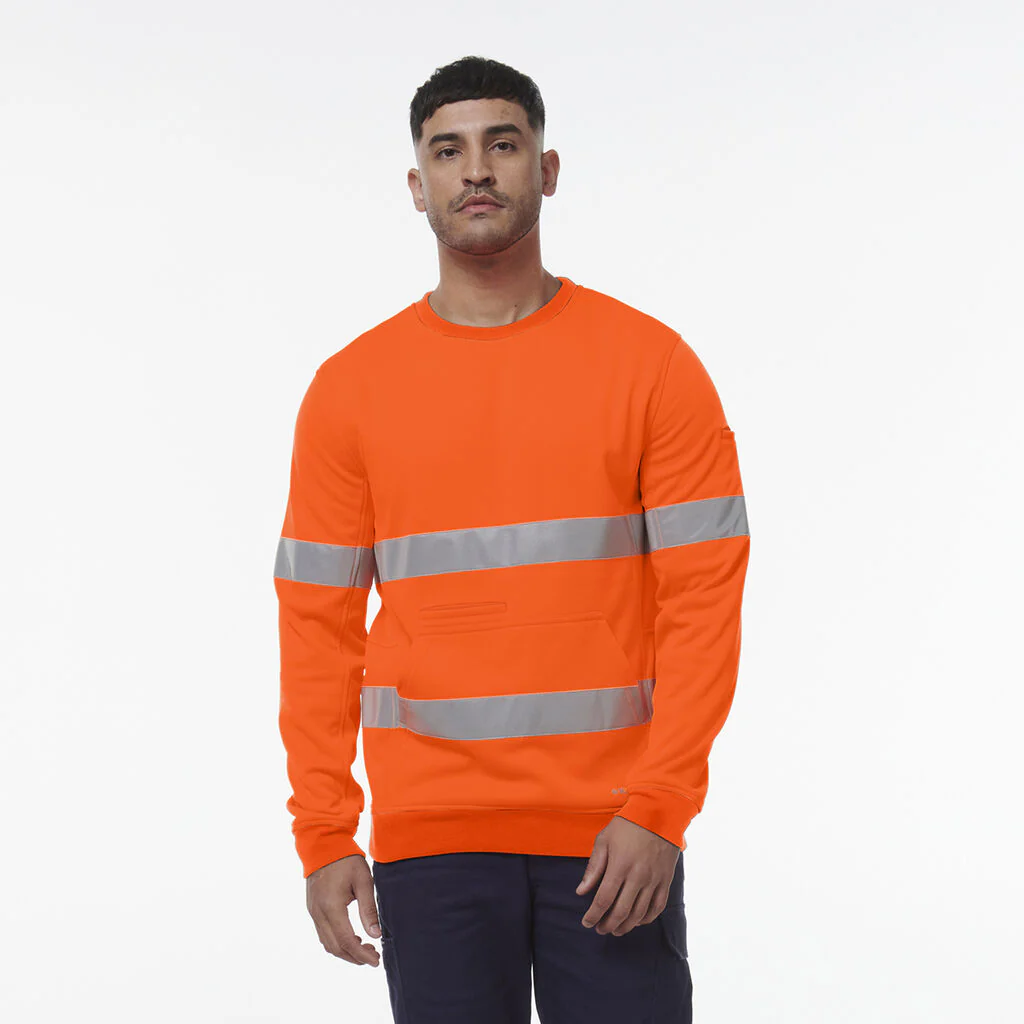 King Gee Reflective Crew Neck Fleece (K55059) - Image 3