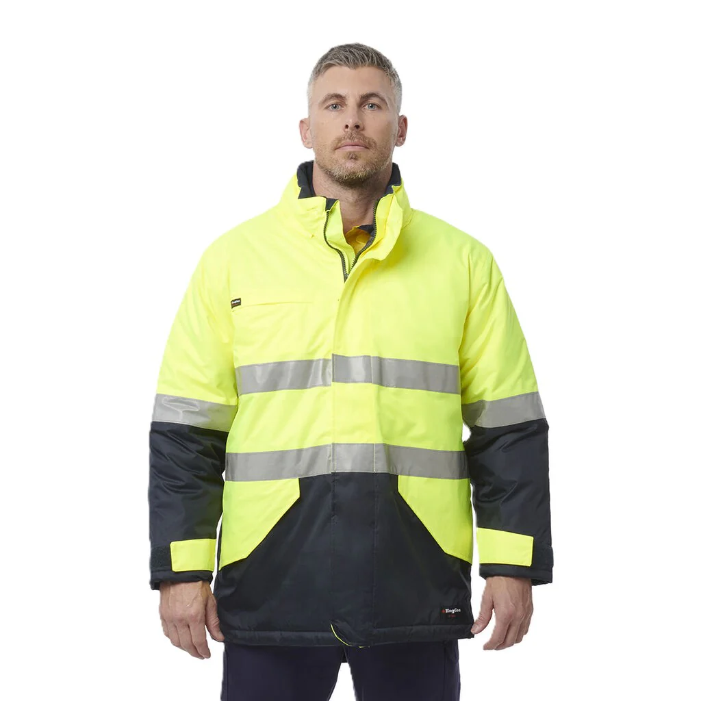 King Gee Hi-Vis Reflective Waterproof Insulated Jacket (K55010) - Image 3
