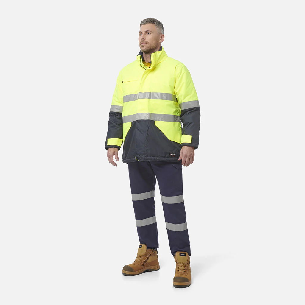 King Gee Hi-Vis Reflective Waterproof Insulated Jacket (K55010) - Image 9