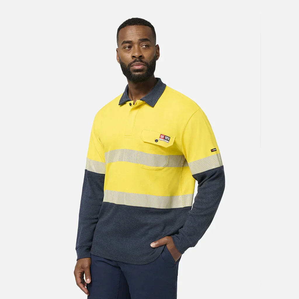 King Gee Shieldtec FR Hi-Vis Spliced Polo with FR Tape (K84008) - Image 9