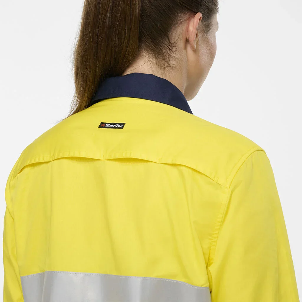 King Gee Women's Originals Spliced Drill Shirt (K44244) - Image 5