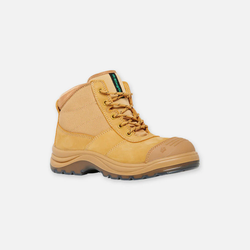 King Gee Tradie Women's Zip/Lace Steel Cap Work Boots (K26491) - Image 3