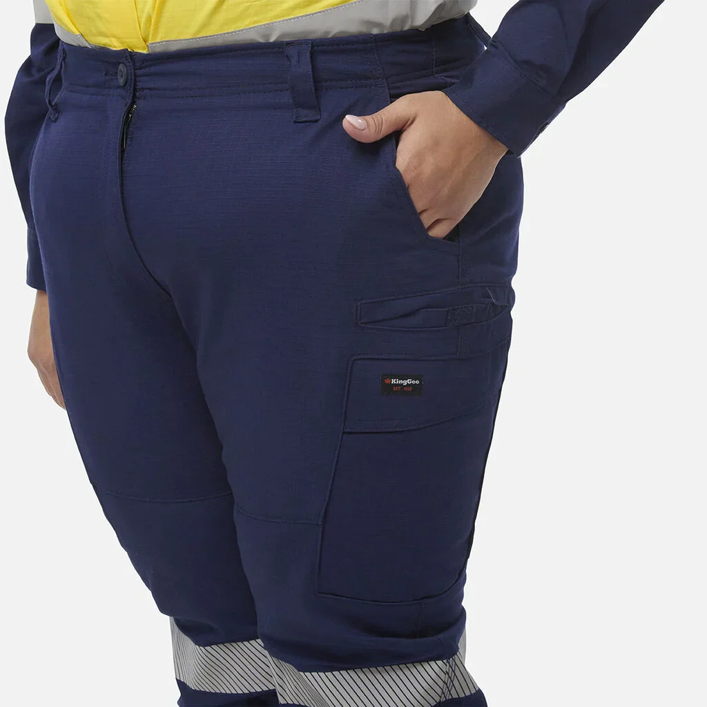 King Gee Women's Workcool Pro Bio Motion Cuff Pant (K43015) - Image 4