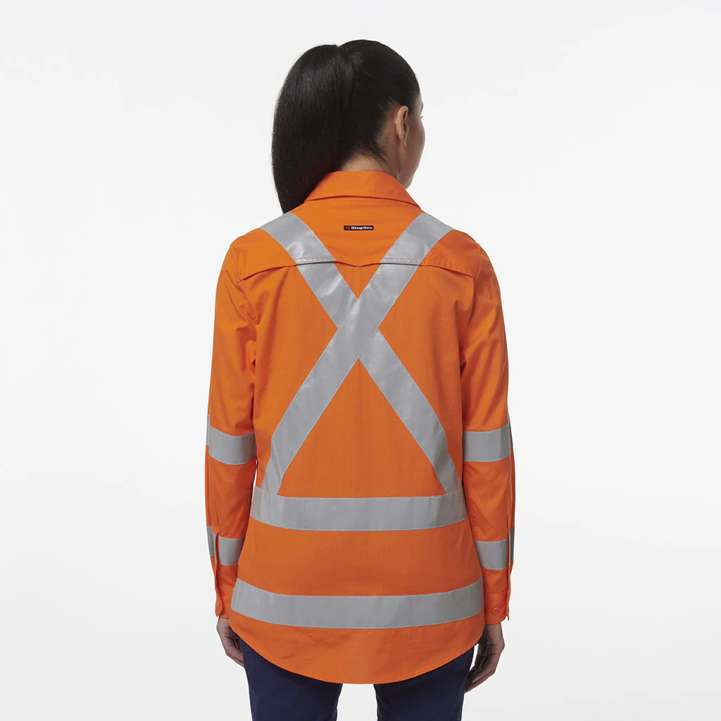 King Gee Women's Workcool Vented X Back Shirt (K44233) - Image 6