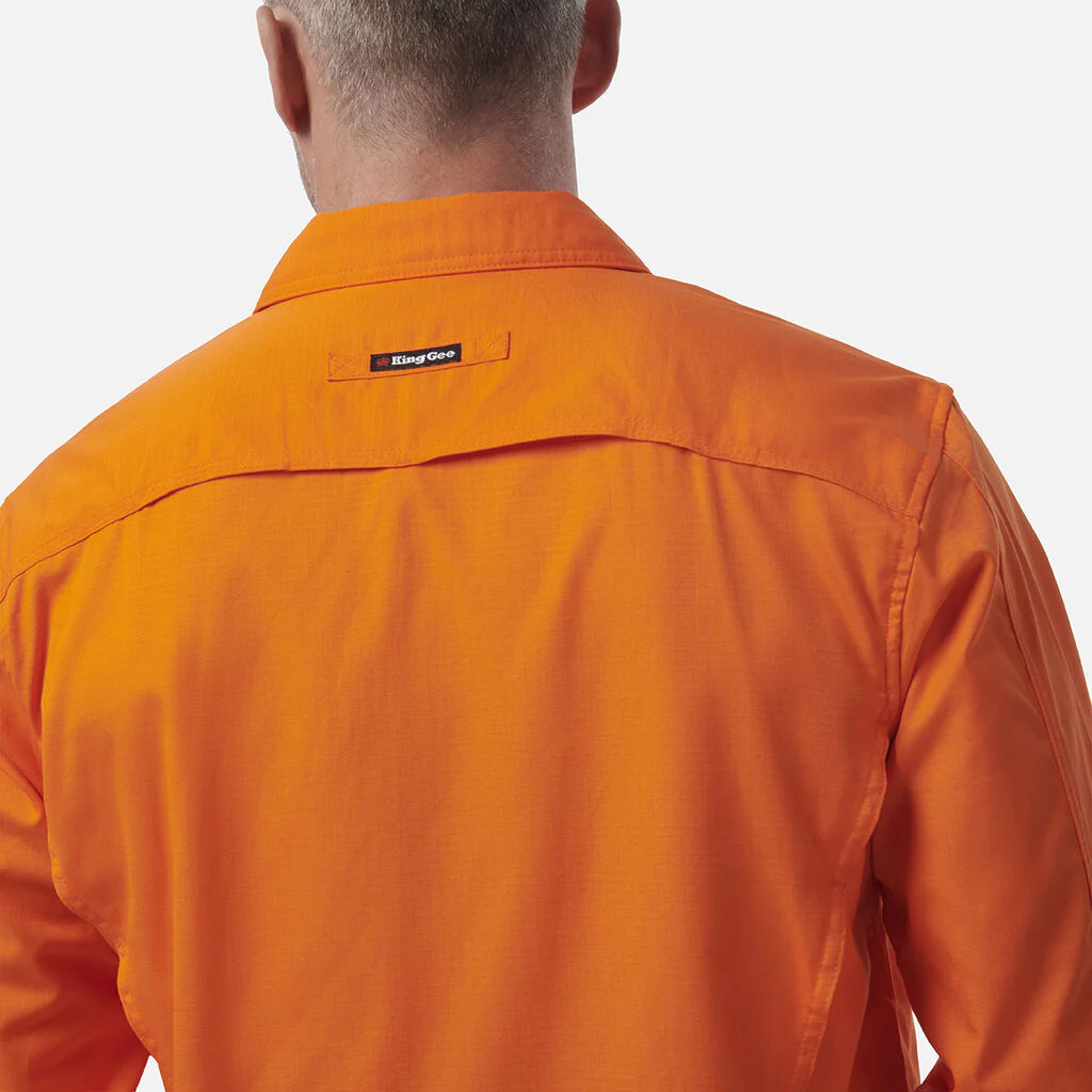 King Gee Workcool 2 Hi-Vis Long Sleeve Drill Work Shirt (K54805) - Image 7