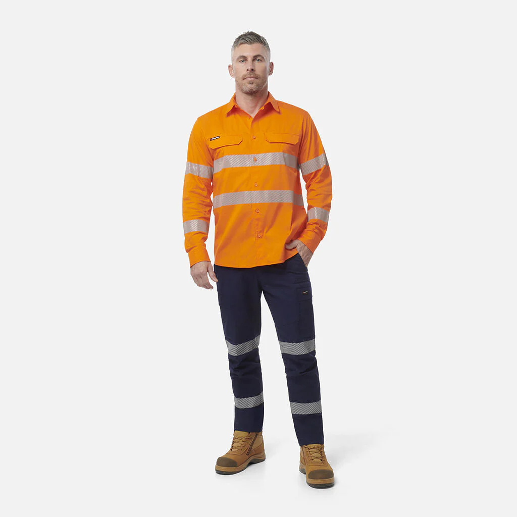 King Gee Workcool Pro Hi-Vis Stretch Reflective Work Shirt (K54031) - Image 6