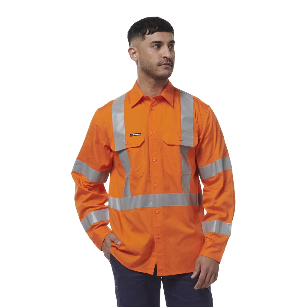 King Gee Workcool Vented NSW Rail Shirt (K54016) - Image 2