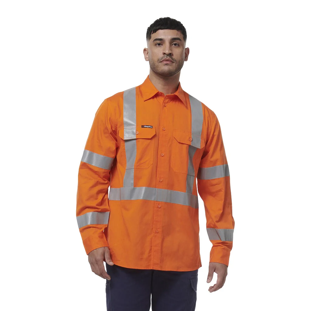 King Gee Workcool Vented NSW Rail Shirt (K54016) - Image 4