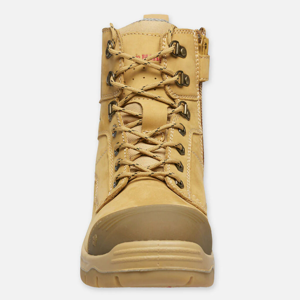 King Gee Phoenix Zip/Lace Safety Work Boots With Scuff Cap (K27880) - Image 3