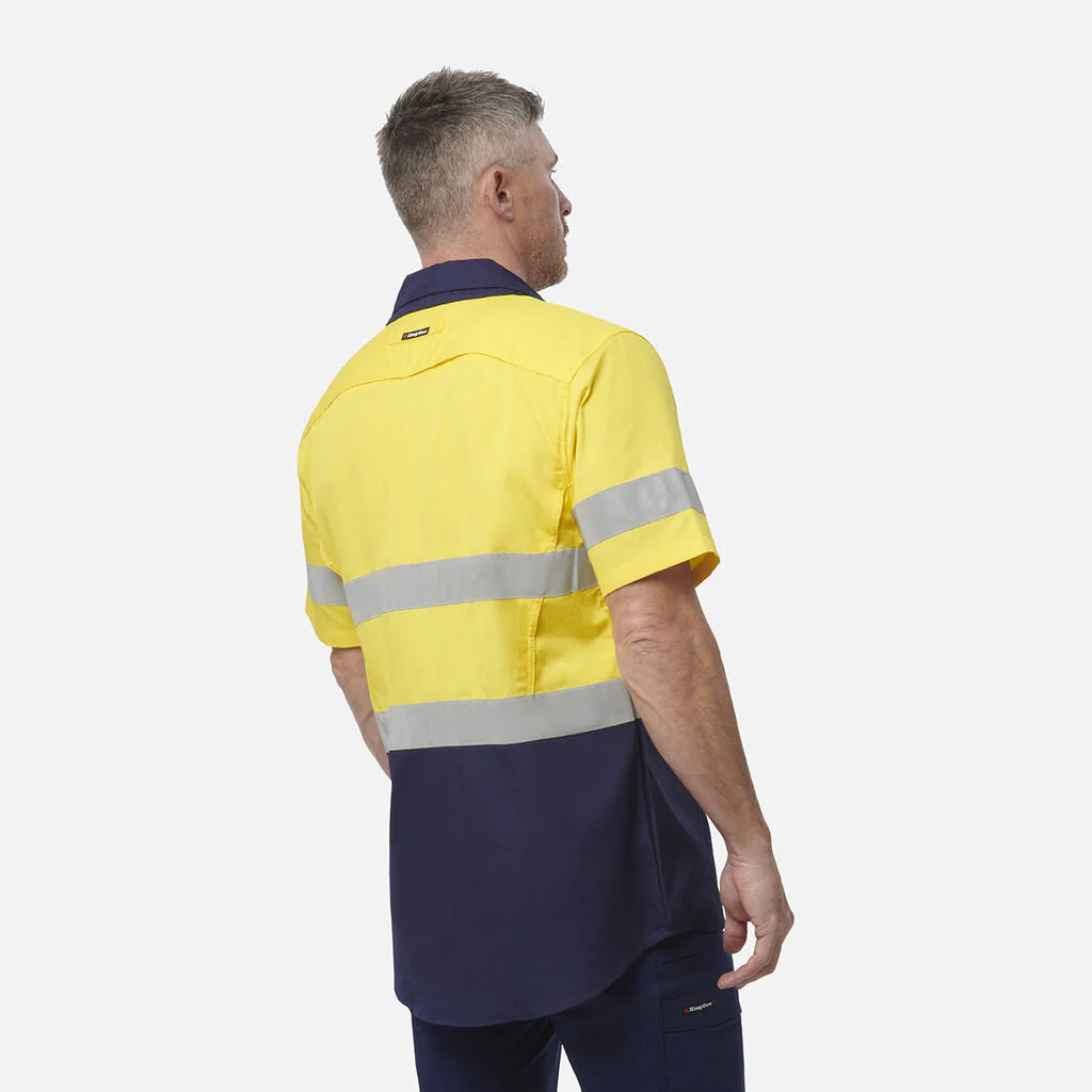 King Gee Workcool 2 Hi-Vis Reflective Short Sleeve Work Shirt (K54885) - Image 6