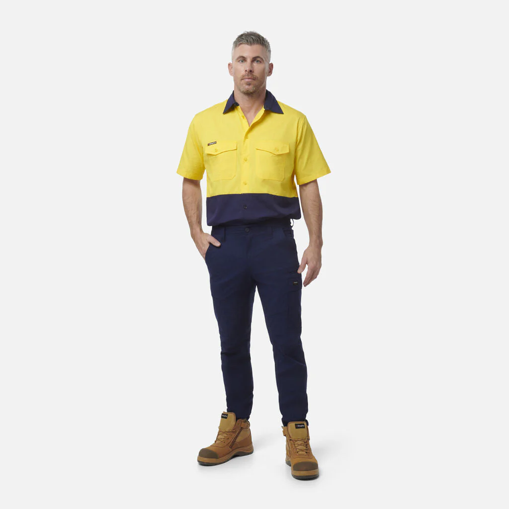 King Gee Workcool 2 Hi-Vis Two Tone Short Sleeve Drill Work Shirt ( K54875) - Image 6