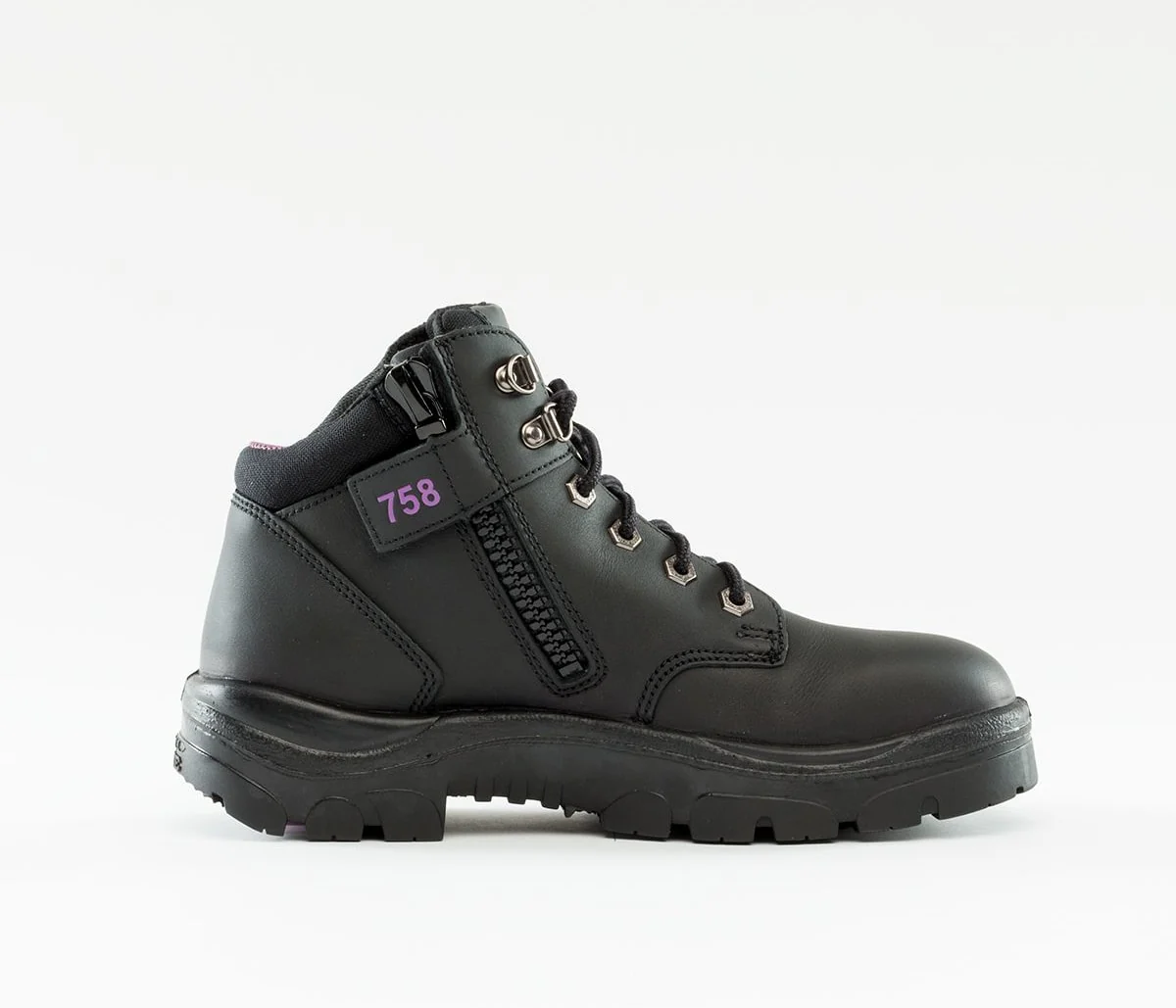 Steel Blue Parkes Women's Lace Up Zip Side Safety Boot (512758) - Image 3
