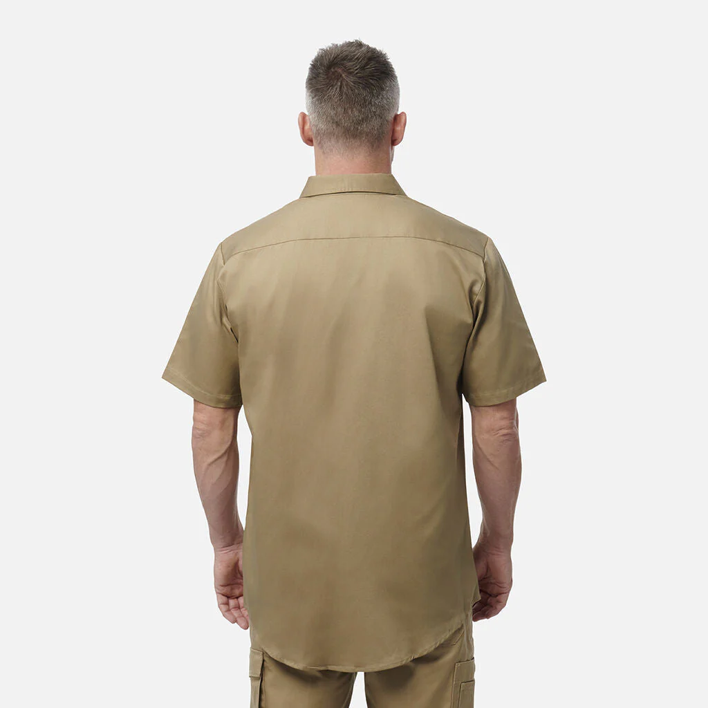 King Gee Originals Short Sleeve Open Front Cotton Drill Work Shirt (K04030) - Image 11