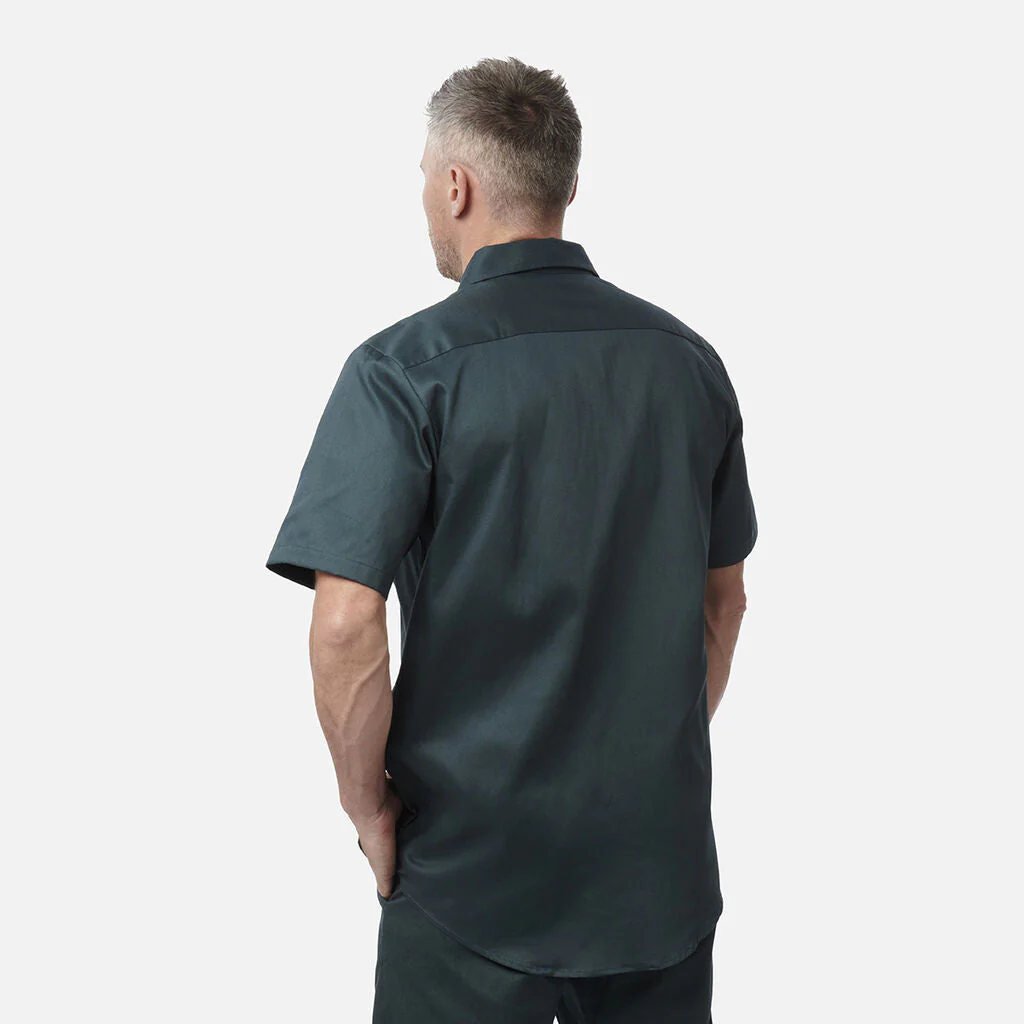 King Gee Originals Short Sleeve Open Front Cotton Drill Work Shirt (K04030) - Image 3