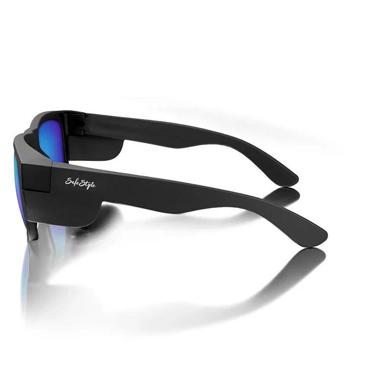 Safestyle Fusions Matte Black Frame Mirror Blue Polarised Lens (FMBBP100) - Image 5