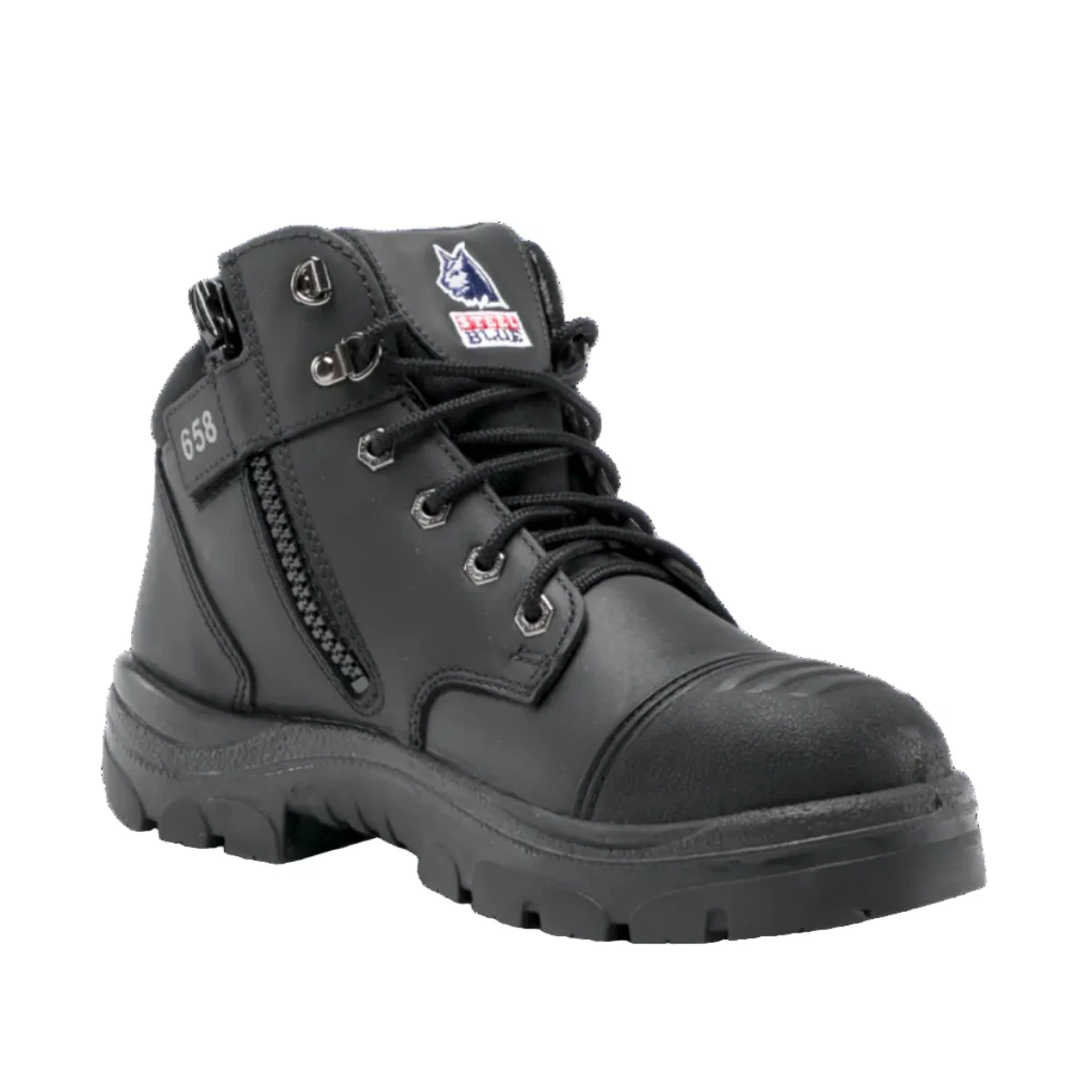 Steel Blue Argyle Zip Scuff Waterproof Boot (312639) - Image 13