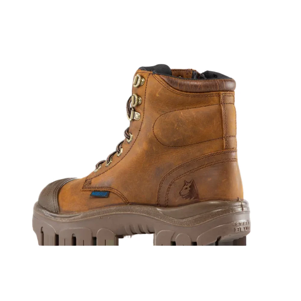 Steel Blue Argyle Zip Scuff Waterproof Boot (312639) - Image 4