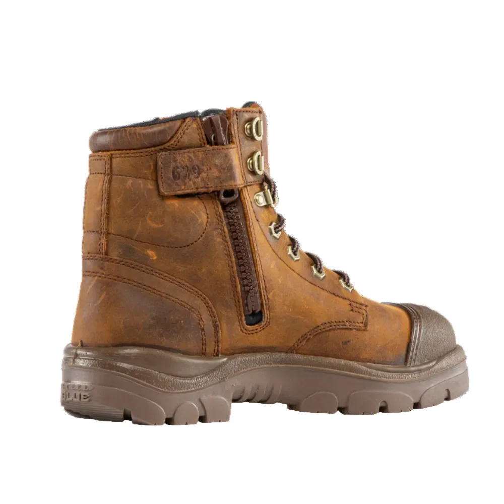 Steel Blue Argyle Zip Scuff Waterproof Boot (312639) - Image 6