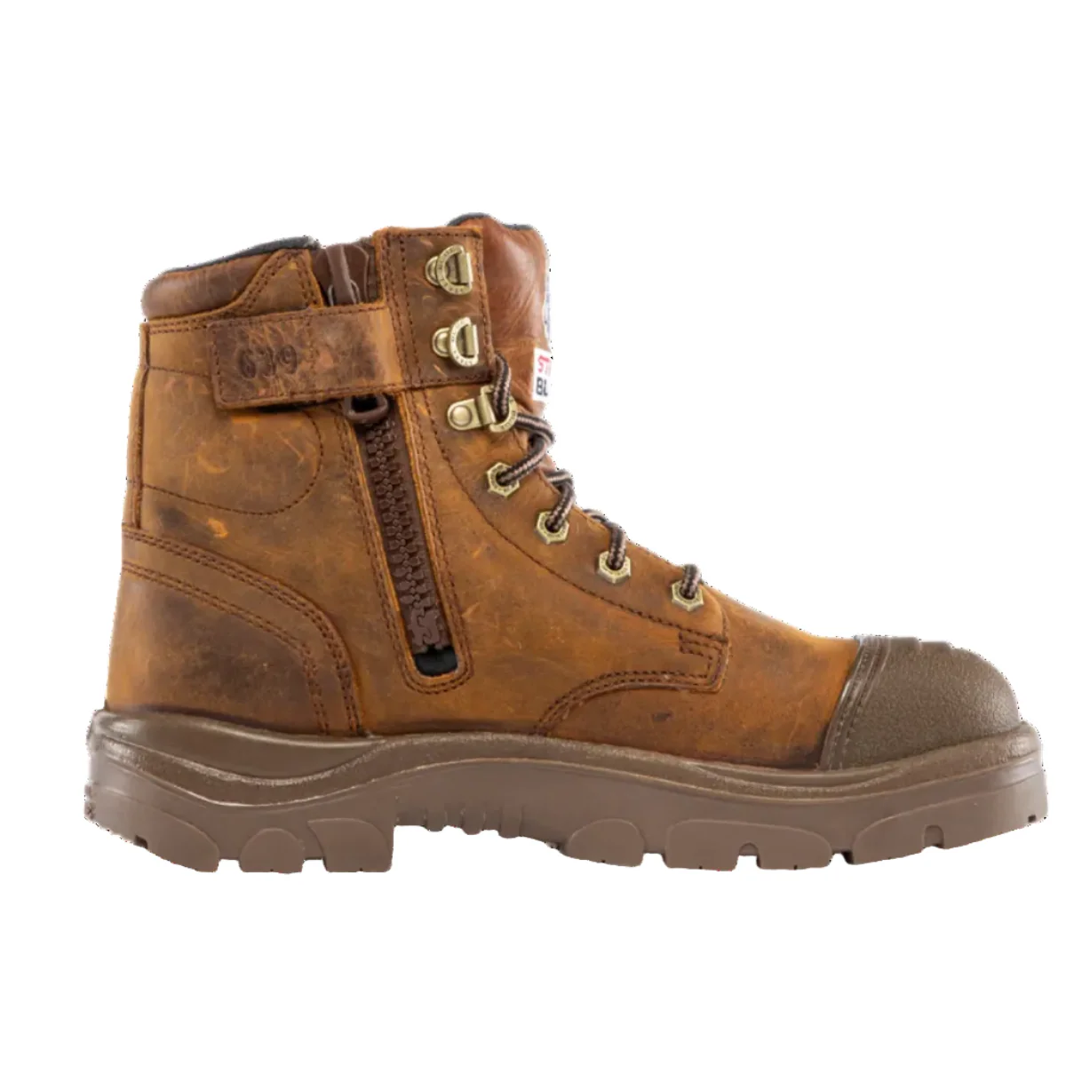 Steel Blue Argyle Zip Scuff Waterproof Boot (312639) - Image 7