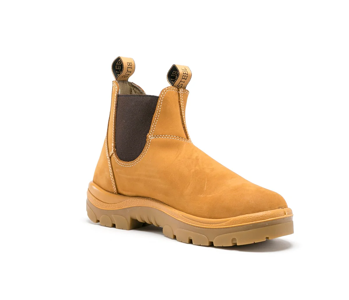 Steel Blue Hobart Men's Elastic Sided Pull On Safety Boot with Bump Cap (332101) - Image 2