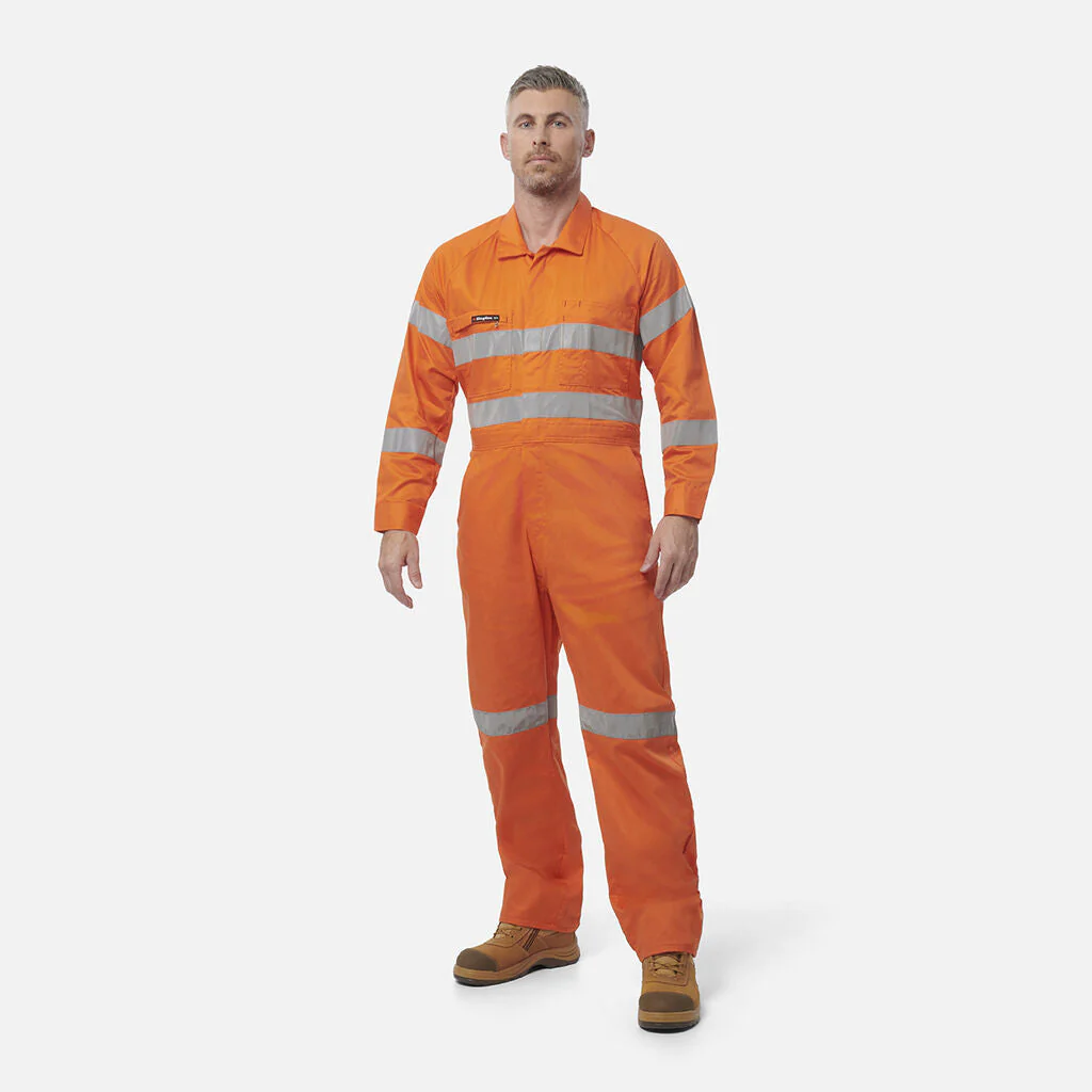 King Gee Originals Hi-Vis Lightweight Reflective Drill Work Overalls (K51305) - Image 3
