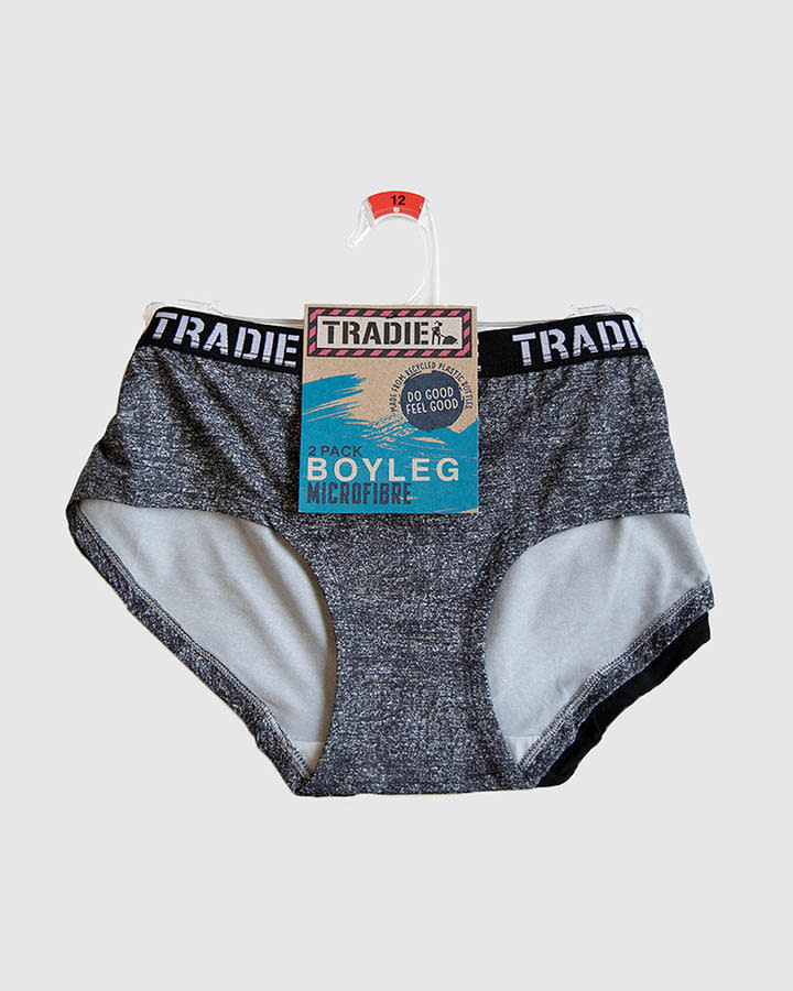 Tradie Lady 2pk Microfibre Boyleg (WJ4315SL2) - Image 2